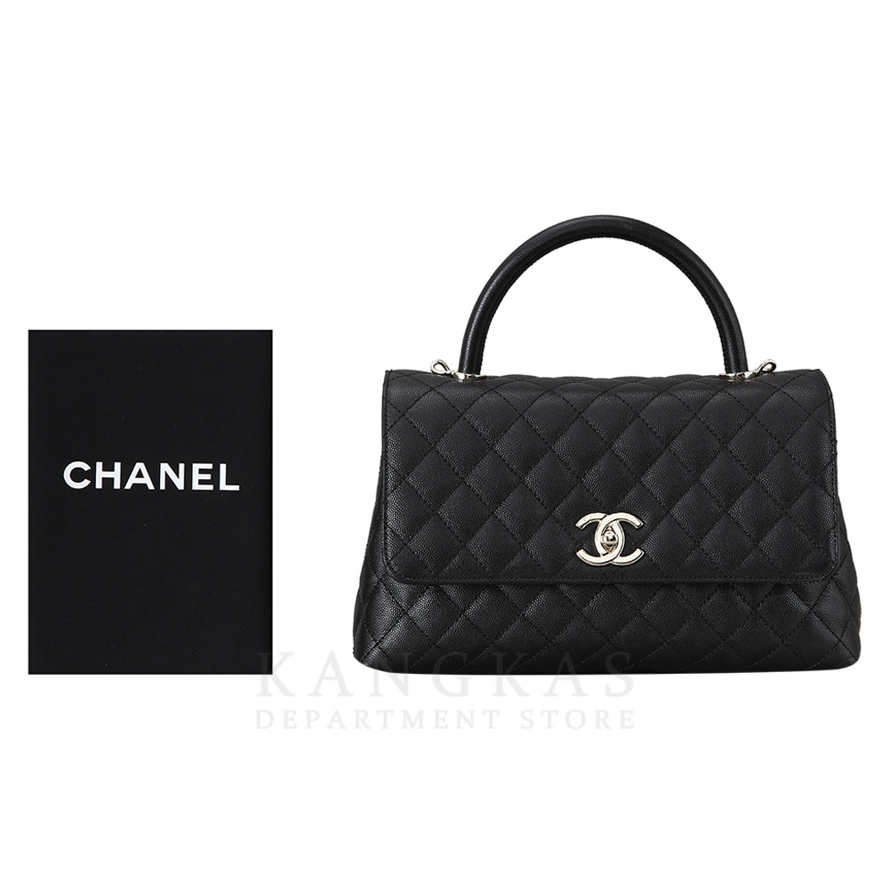 CHANEL(USED)샤넬 캐비어 코코핸들 미듐