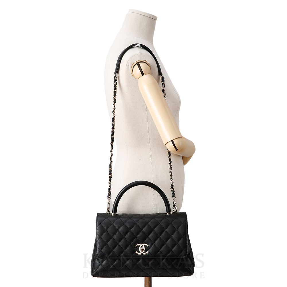CHANEL(USED)샤넬 캐비어 코코핸들 미듐