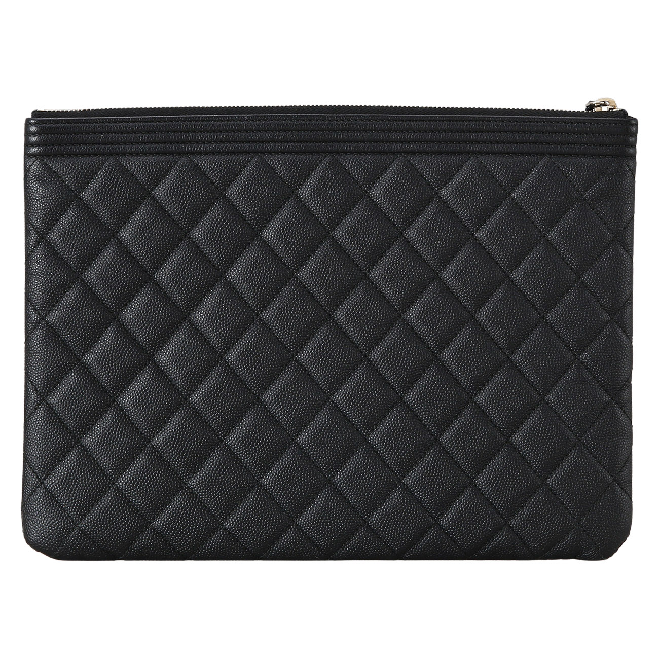 CHANEL(USED)샤넬 캐비어 보이샤넬 클러치 뉴미듐
