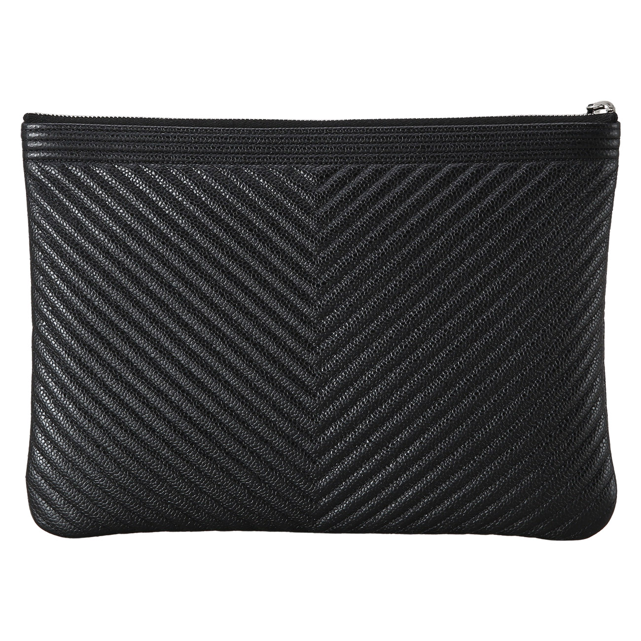 CHANEL(USED)샤넬 쉐브론 보이샤넬 클러치 뉴미듐