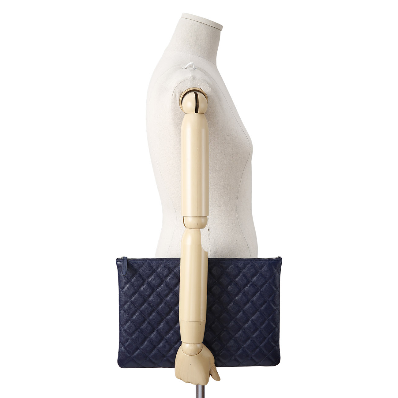 CHANEL(USED)샤넬 캐비어 클래식 클러치 라지