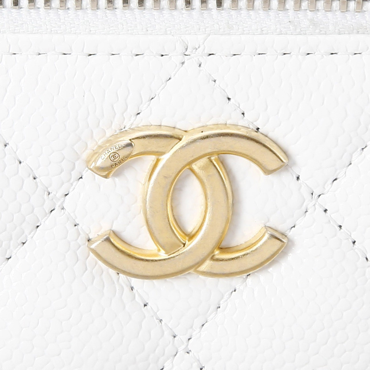 CHANEL(USED)샤넬 로고 탑 핸들 베니티 체인백
