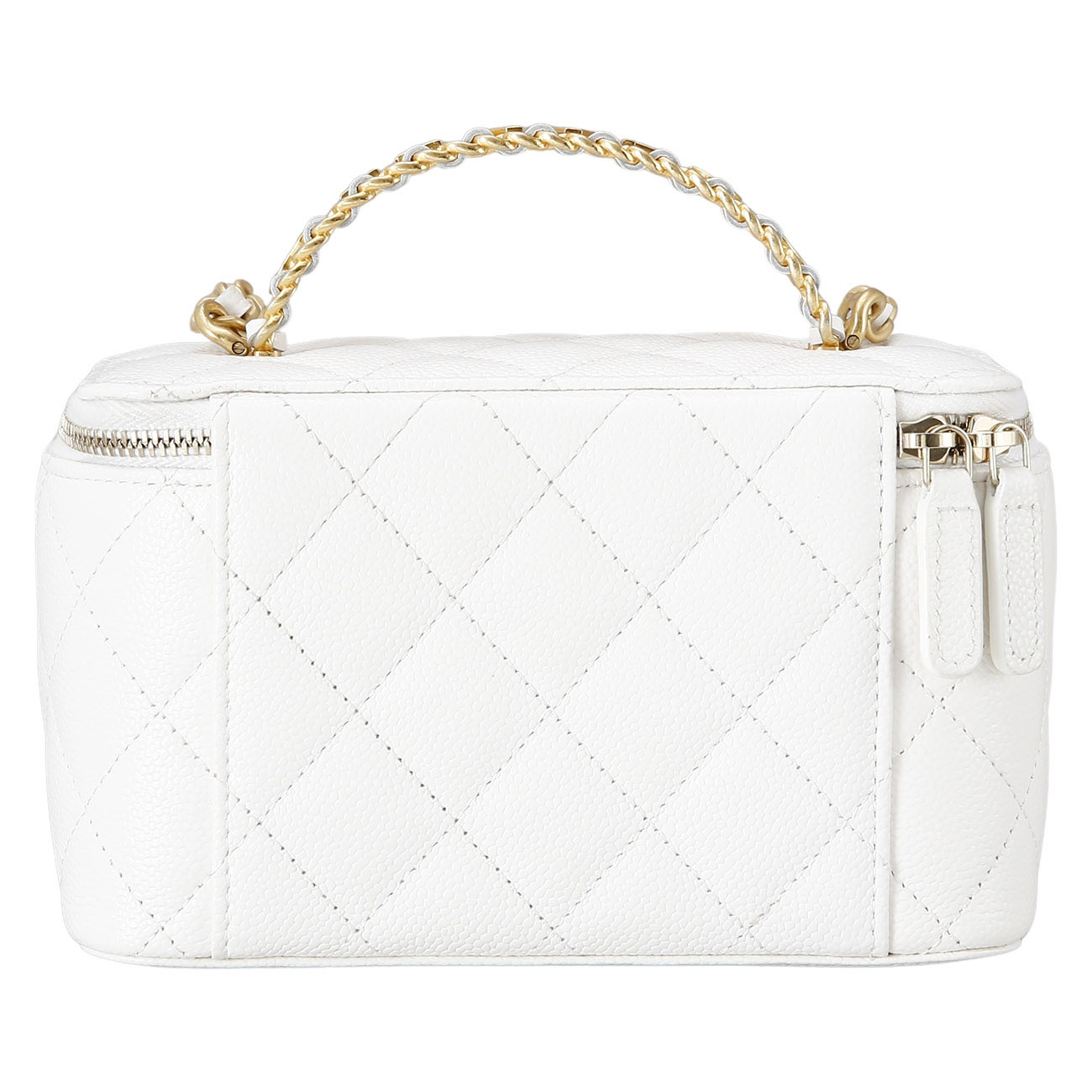 CHANEL(USED)샤넬 로고 탑 핸들 베니티 체인백
