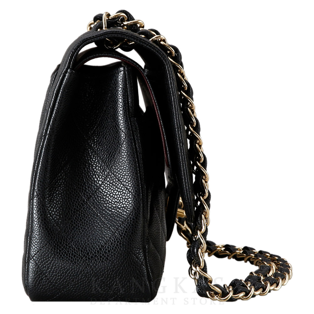 CHANEL(USED)샤넬 클래식 캐비어 점보 금장