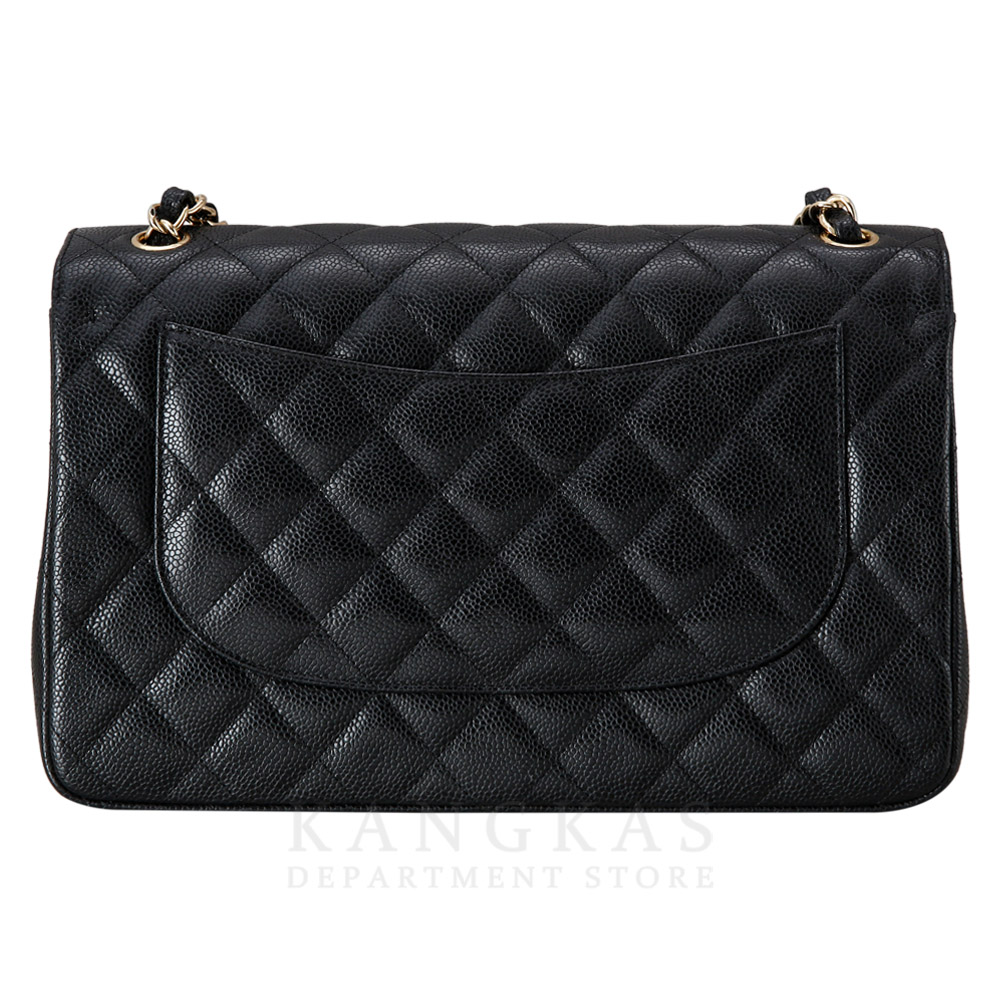 CHANEL(USED)샤넬 클래식 캐비어 점보 금장
