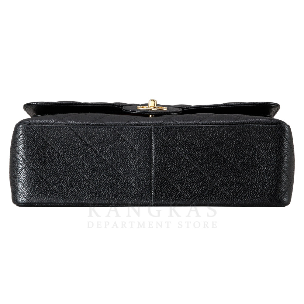 CHANEL(USED)샤넬 클래식 캐비어 점보 금장