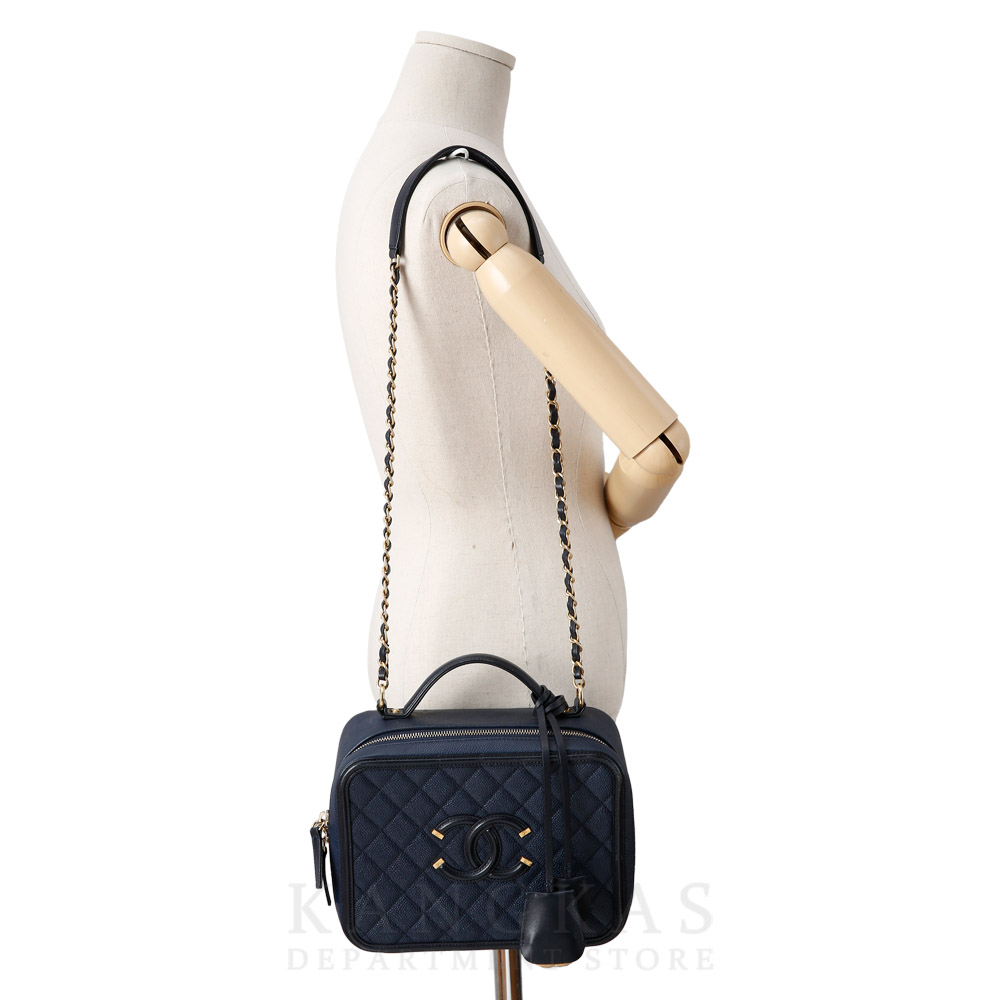 CHANEL(USED)샤넬 코스메틱 탑핸들 체인백