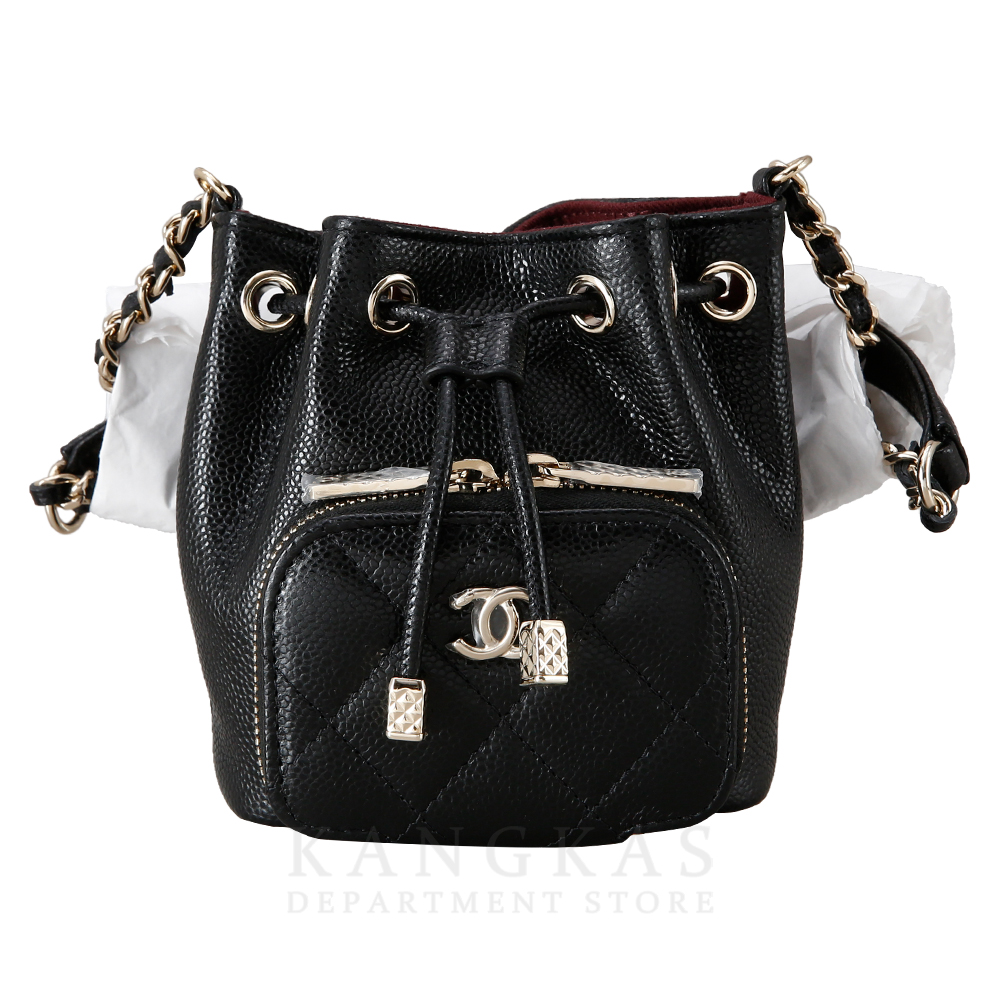CHANEL(USED)샤넬 AP2913 캐비어 미니 버킷백