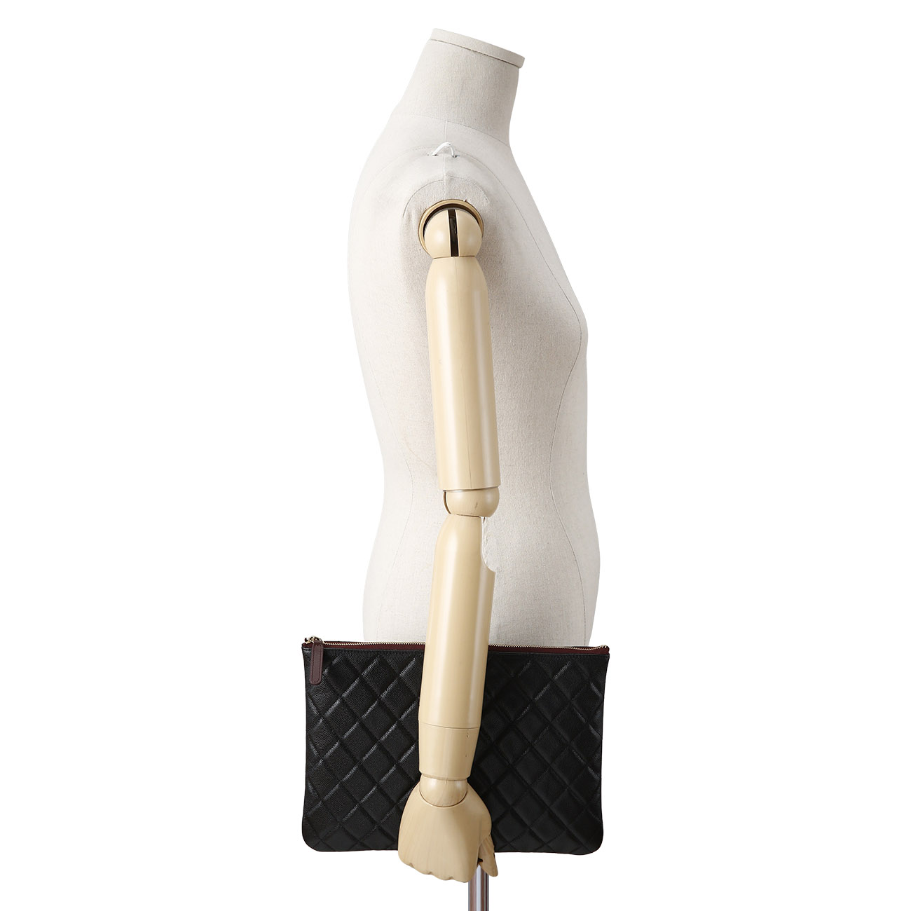 CHANEL(USED)샤넬 캐비어 클래식 클러치 미듐