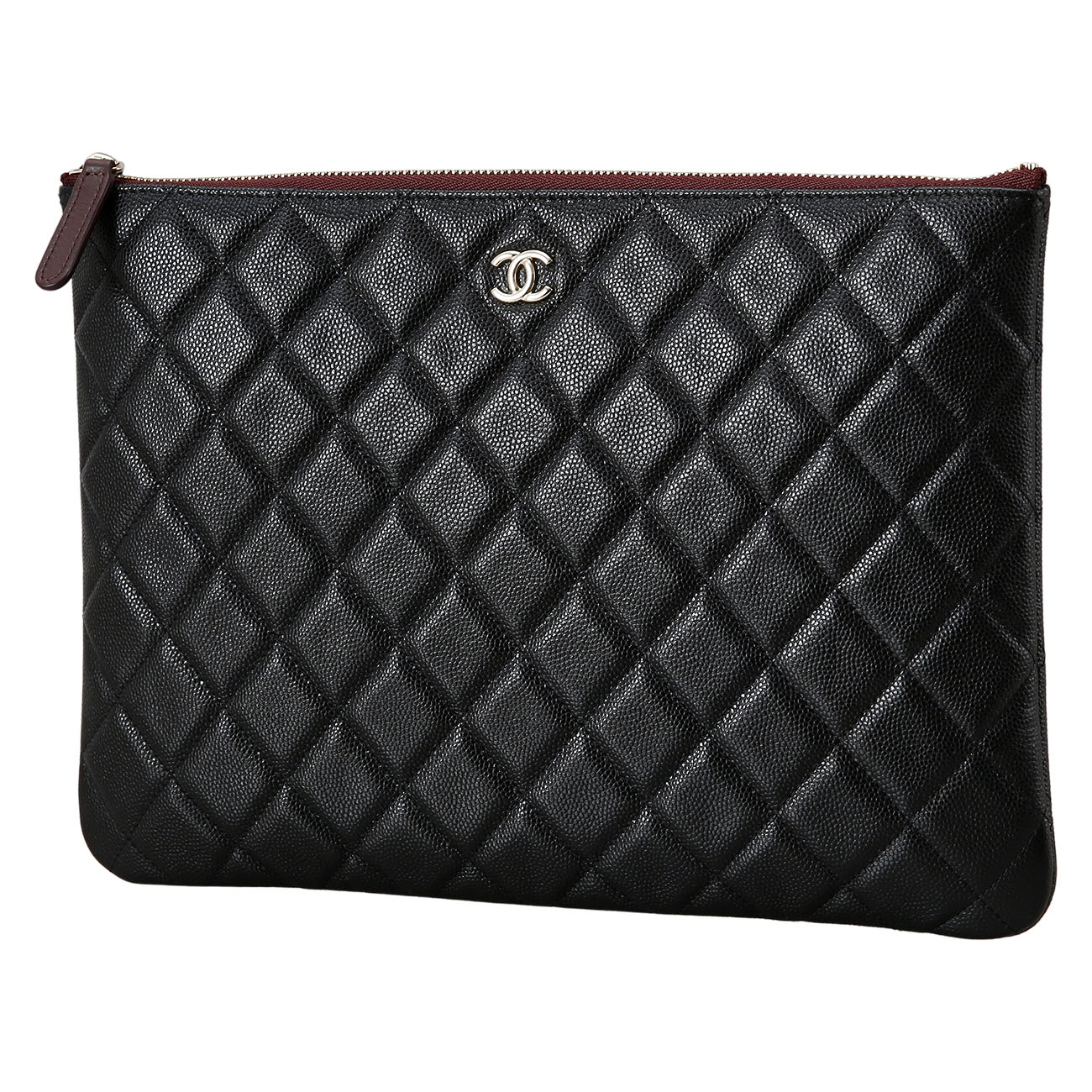 CHANEL(USED)샤넬 캐비어 클래식 클러치 미듐