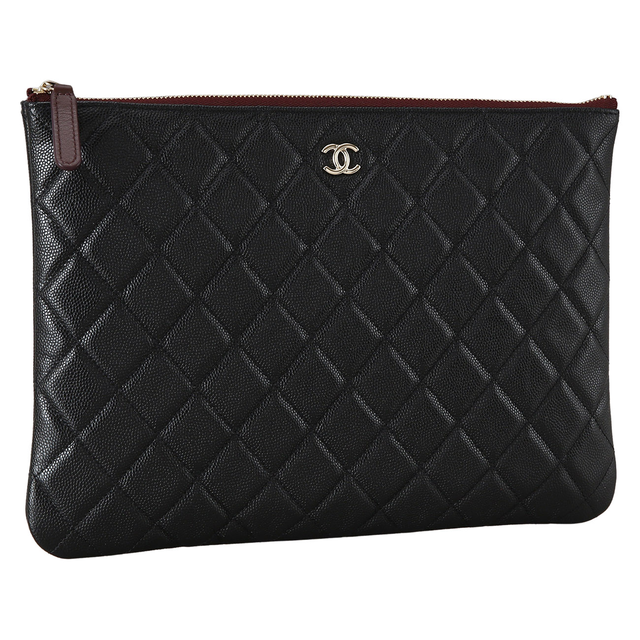 CHANEL(USED)샤넬 캐비어 클래식 클러치 미듐
