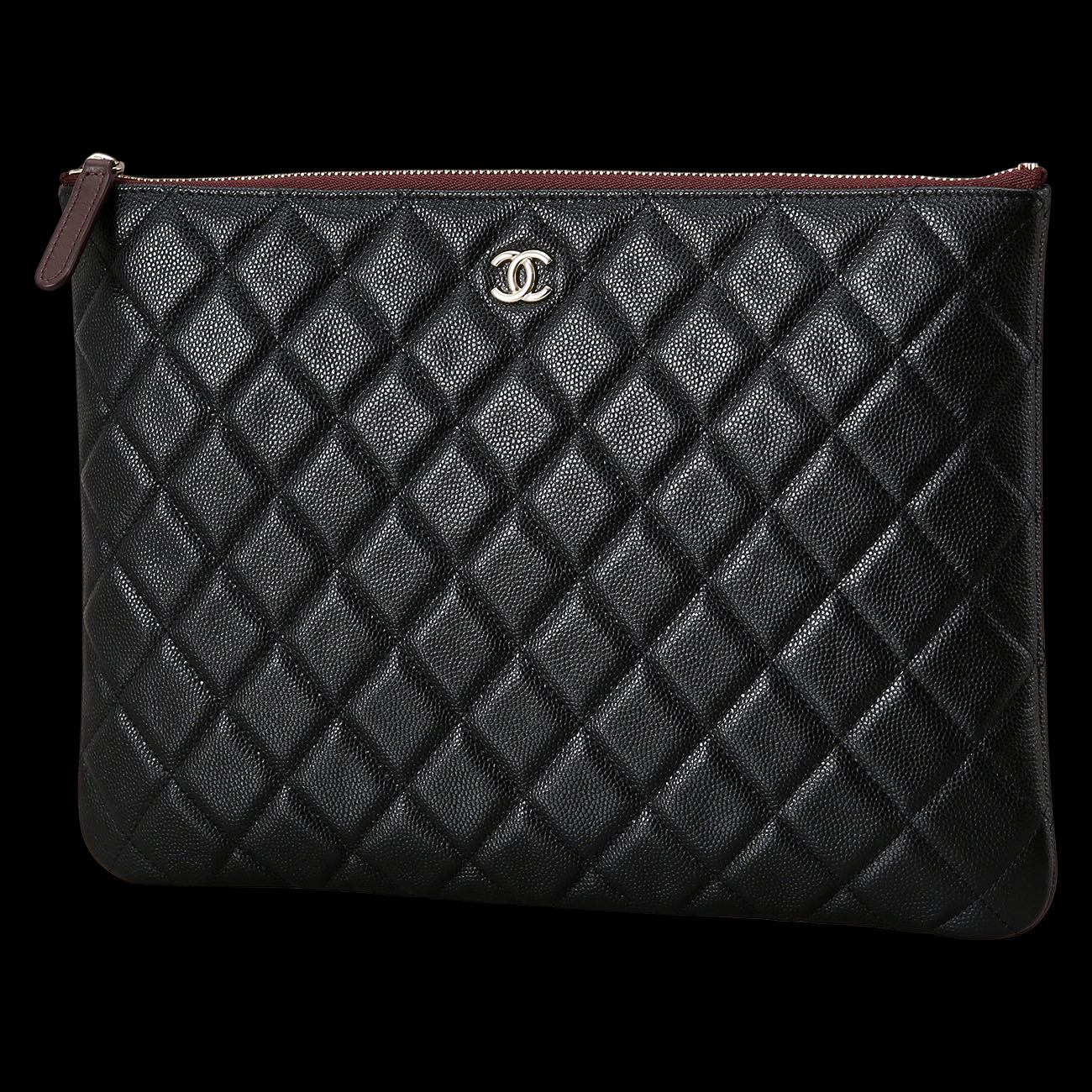 CHANEL(USED)샤넬 캐비어 클래식 클러치 미듐