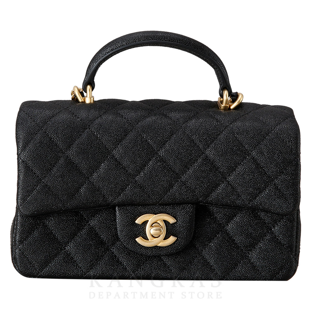 CHANEL(USED)샤넬 캐비어 클래식 뉴미니 탑 핸들백 @@@@@