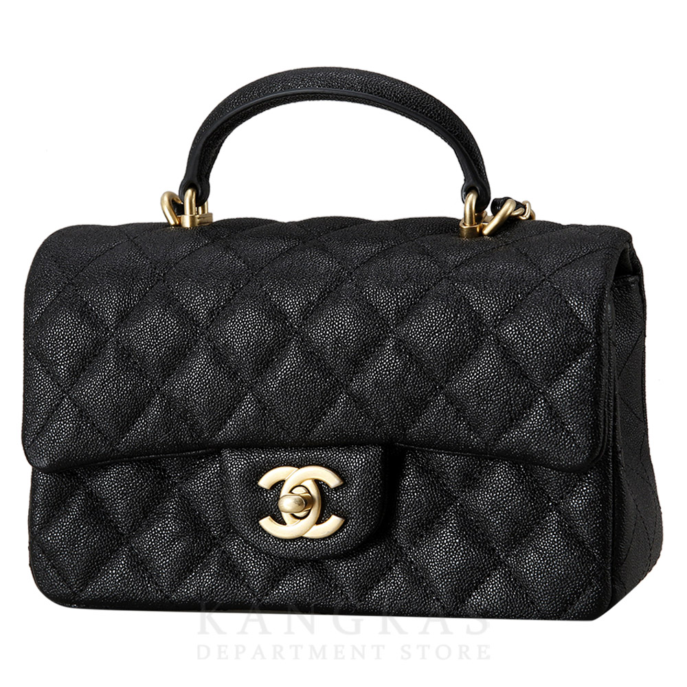 CHANEL(USED)샤넬 캐비어 클래식 뉴미니 탑 핸들백 @@@@@