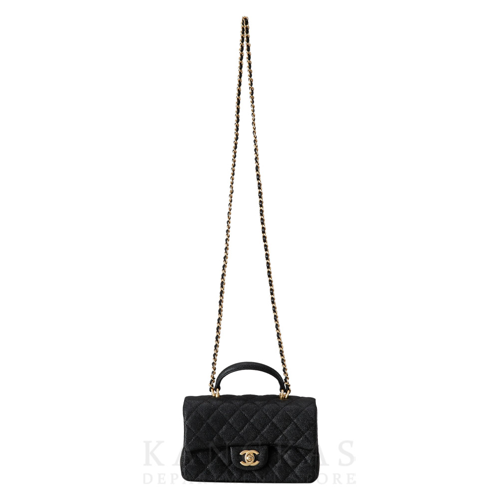CHANEL(USED)샤넬 캐비어 클래식 뉴미니 탑 핸들백 @@@@@