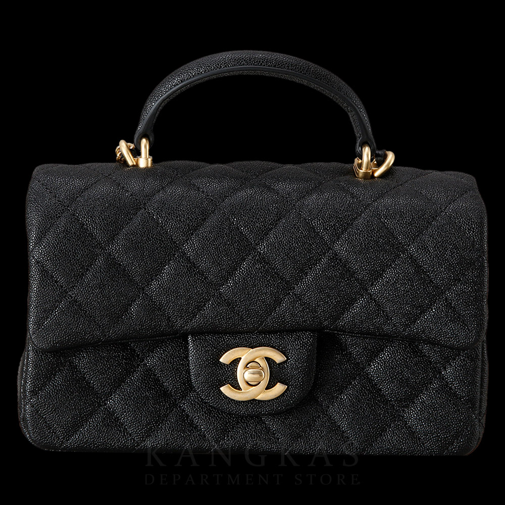 CHANEL(USED)샤넬 캐비어 클래식 뉴미니 탑 핸들백 @@@@@