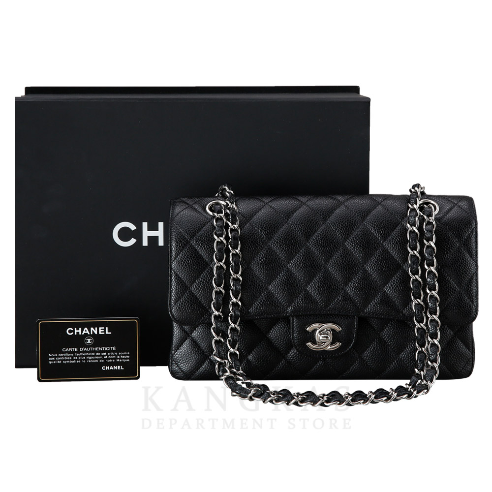 CHANEL(USED)샤넬 클래식 캐비어 미듐