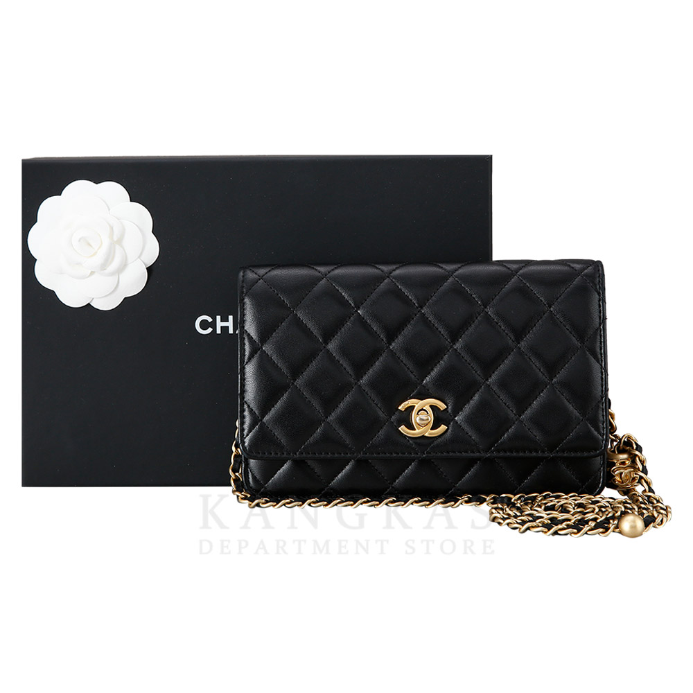 CHANEL(USED)샤넬 AP1450 램스킨 골든볼 WOC