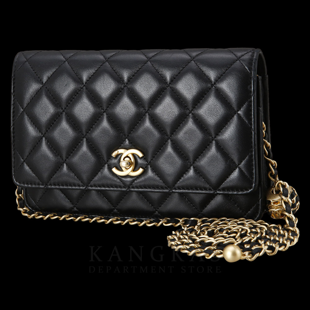 CHANEL(USED)샤넬 AP1450 램스킨 골든볼 WOC
