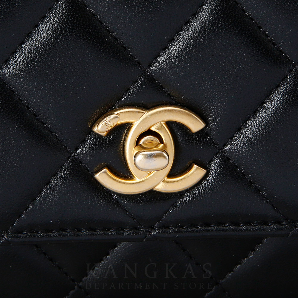 CHANEL(USED)샤넬 AP1450 램스킨 골든볼 WOC