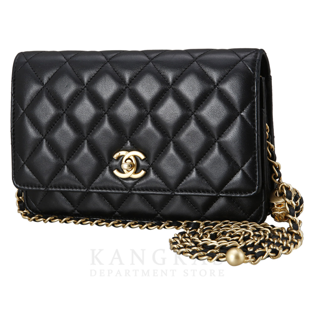 CHANEL(USED)샤넬 AP1450 램스킨 골든볼 WOC