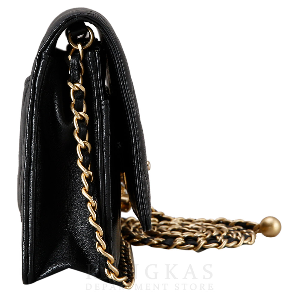 CHANEL(USED)샤넬 AP1450 램스킨 골든볼 WOC