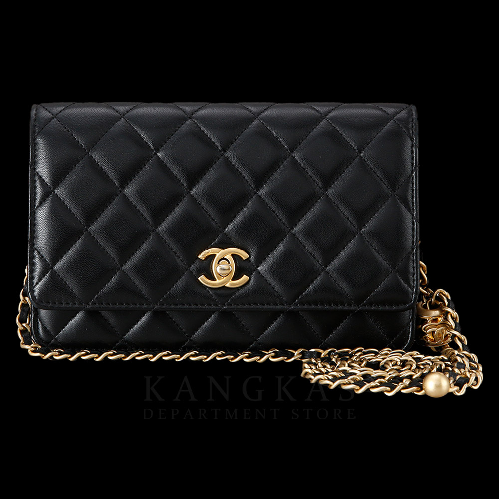CHANEL(USED)샤넬 AP1450 램스킨 골든볼 WOC