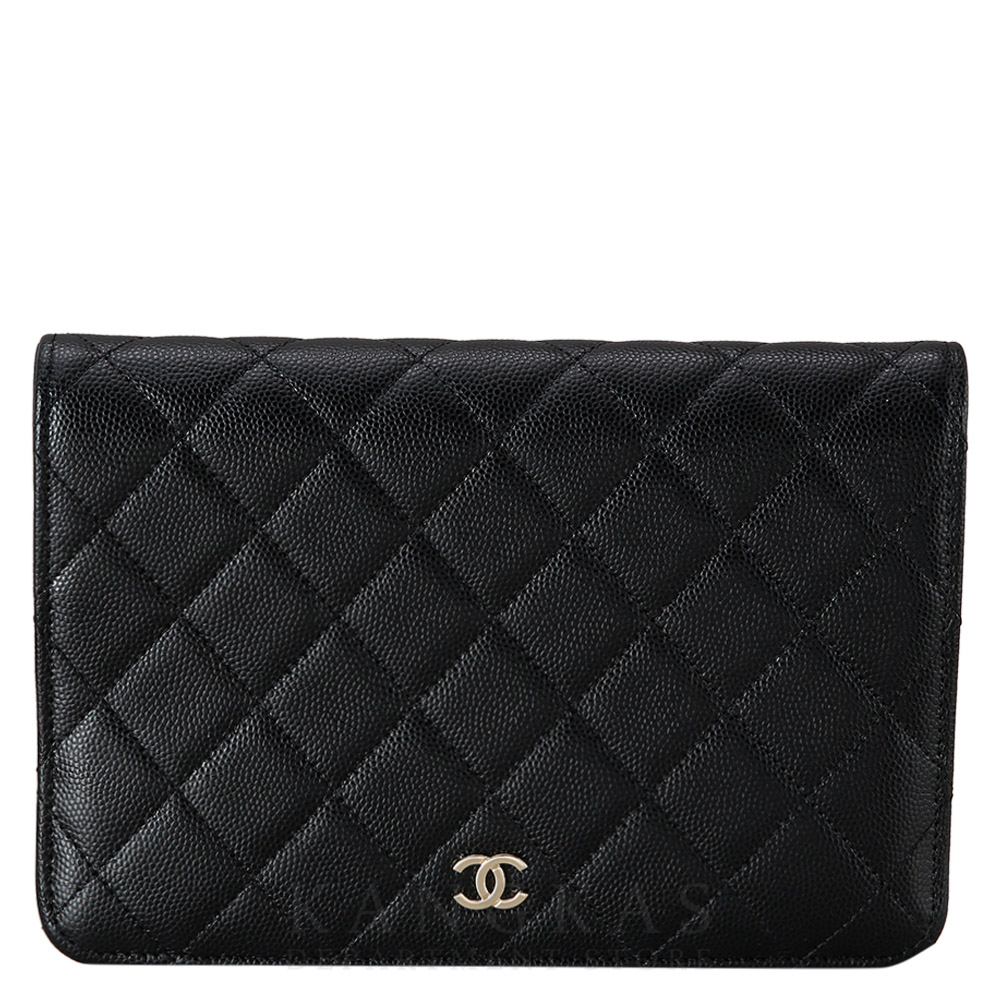 CHANEL(USED)샤넬 AP2595 시즌 캐비어 투인원 체인 클러치백