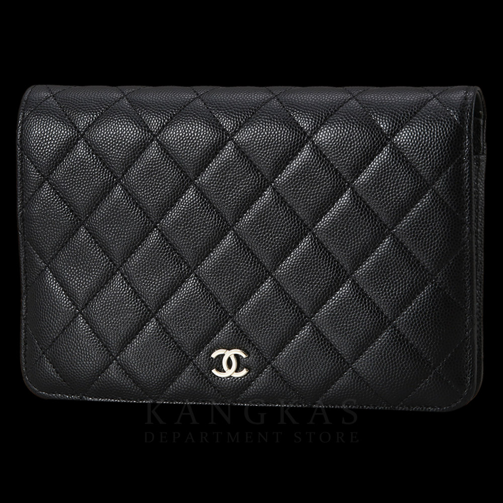 CHANEL(USED)샤넬 AP2595 시즌 캐비어 투인원 체인 클러치백