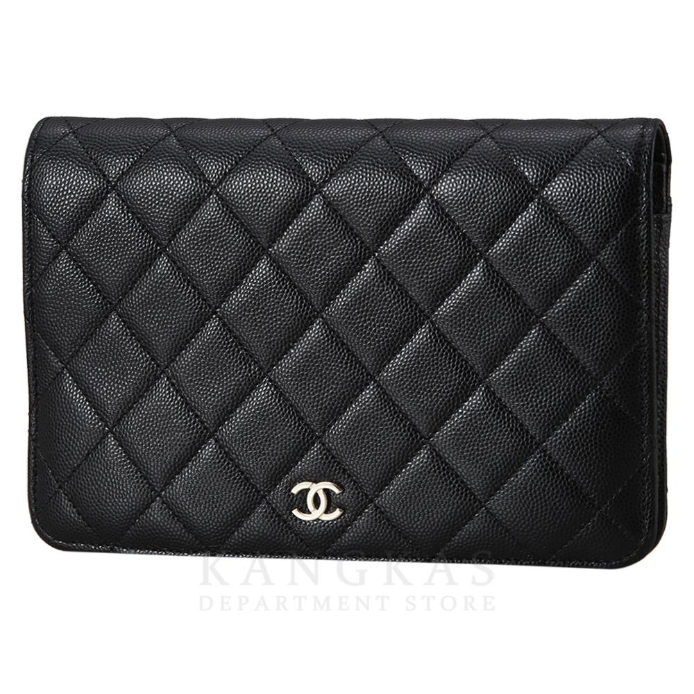 CHANEL(USED)샤넬 AP2595 시즌 캐비어 투인원 체인 클러치백