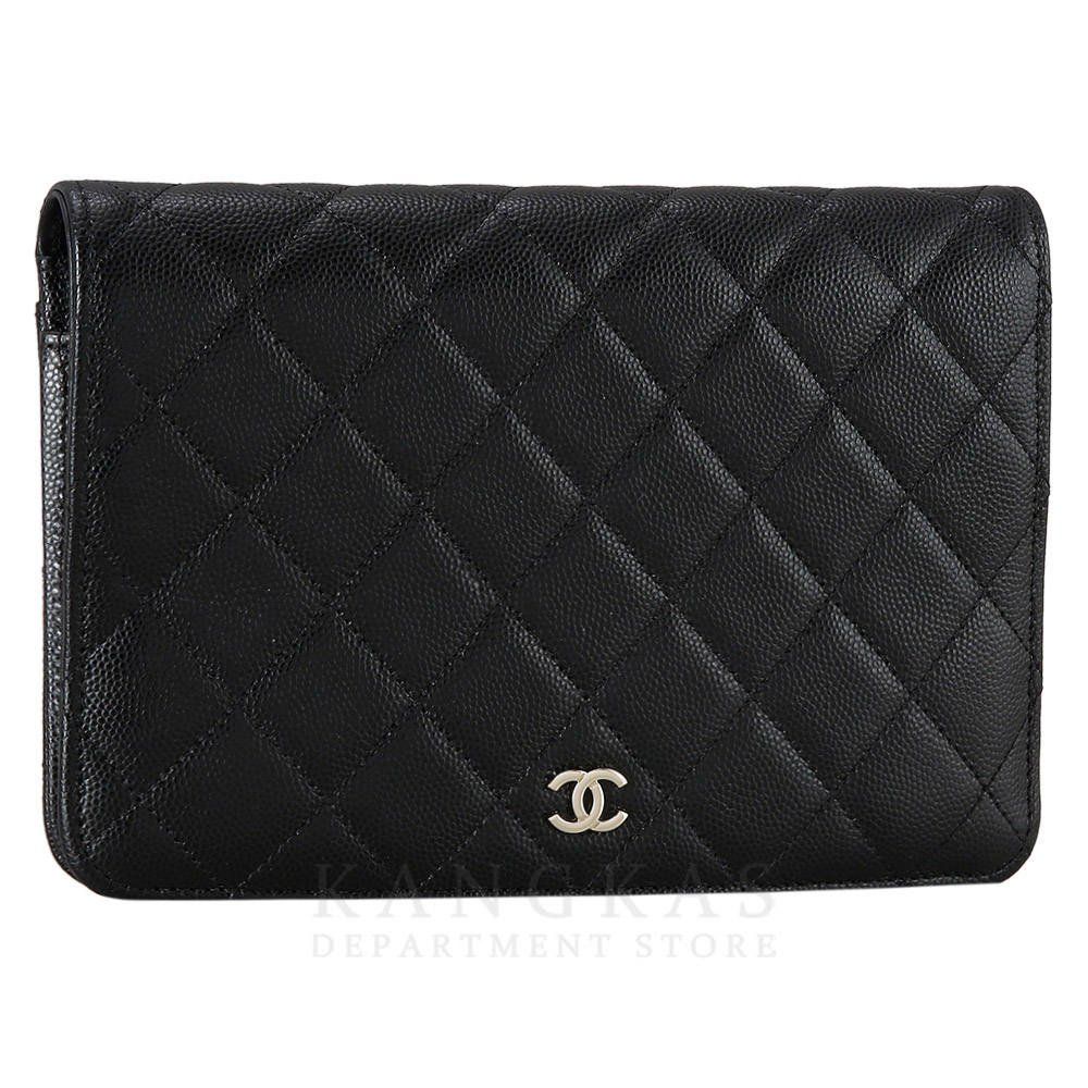 CHANEL(USED)샤넬 AP2595 시즌 캐비어 투인원 체인 클러치백