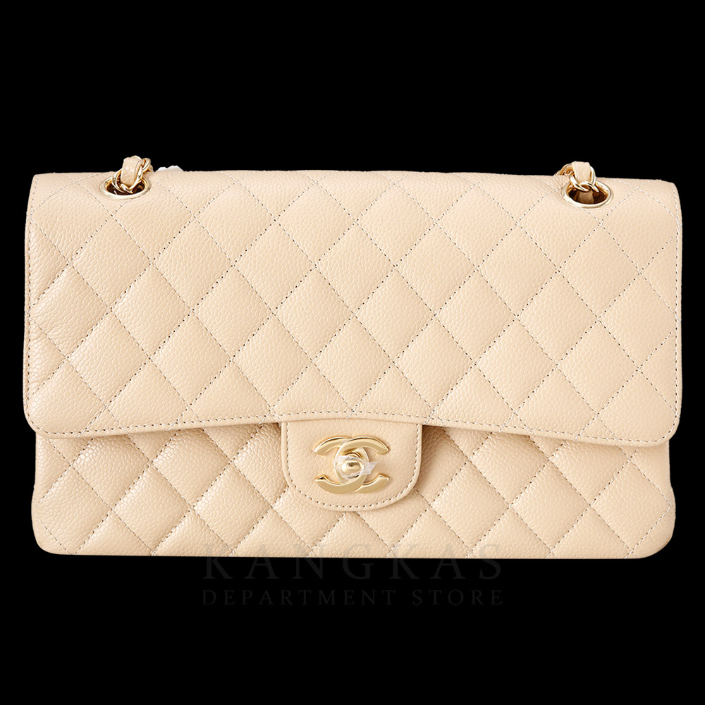 CHANEL(USED)샤넬 베이지 클래식 미듐 플랩백