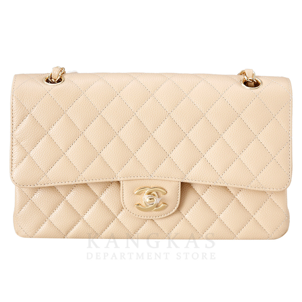 CHANEL(USED)샤넬 베이지 클래식 미듐 플랩백