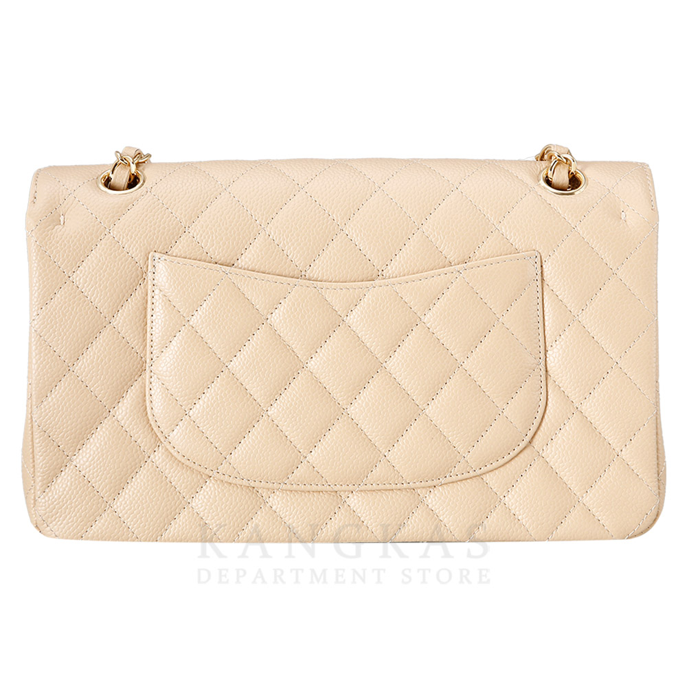 CHANEL(USED)샤넬 베이지 클래식 미듐 플랩백