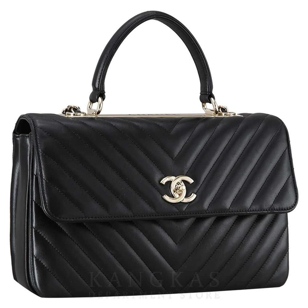 CHANEL(USED)샤넬 쉐브론 트렌디 CC 미듐