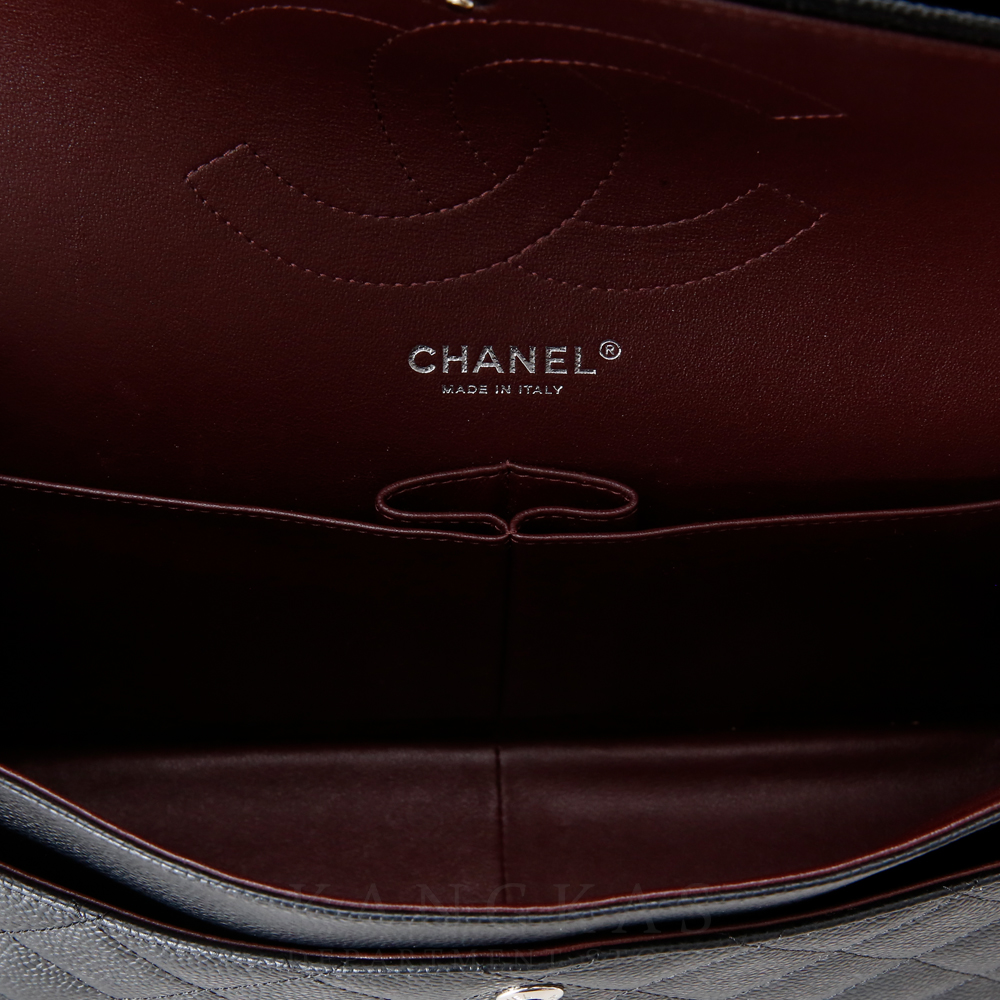 CHANEL(USED)샤넬 클래식 캐비어 점보 라지 블랙