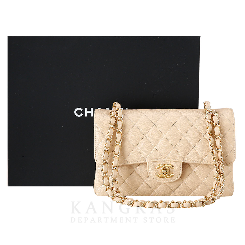 CHANEL(USED)샤넬 베이지 클래식 스몰 플랩백