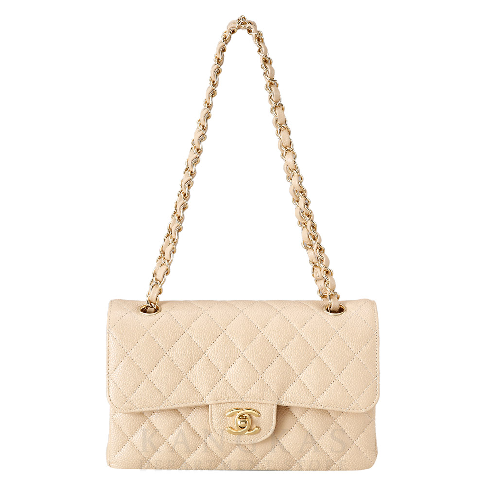 CHANEL(USED)샤넬 베이지 클래식 스몰 플랩백