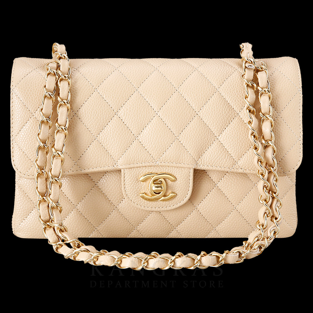 CHANEL(USED)샤넬 베이지 클래식 스몰 플랩백
