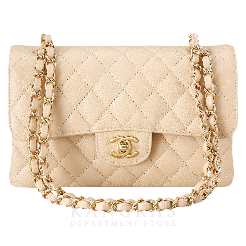 CHANEL(USED)샤넬 베이지 클래식 스몰 플랩백