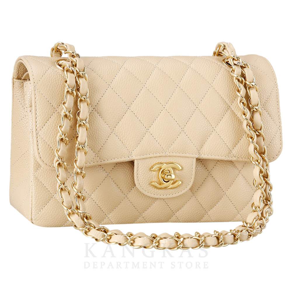 CHANEL(USED)샤넬 베이지 클래식 스몰 플랩백