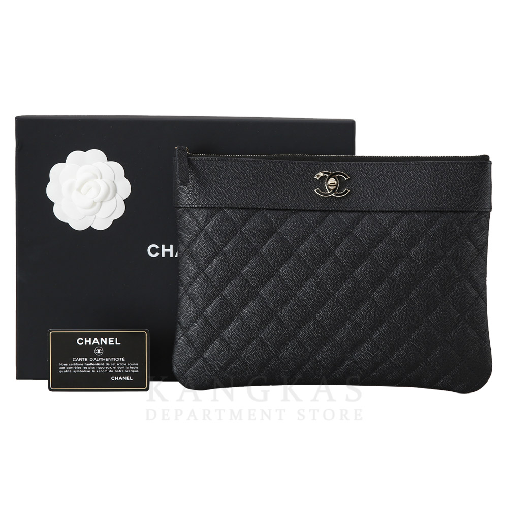 CHANEL(USED)샤넬 캐비어 마드모아젤 클러치 뉴미듐