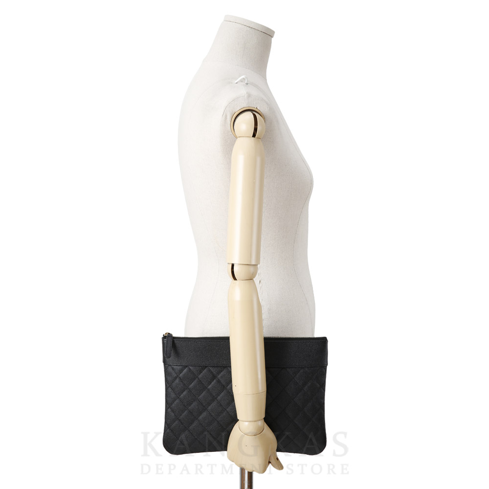 CHANEL(USED)샤넬 캐비어 마드모아젤 클러치 뉴미듐