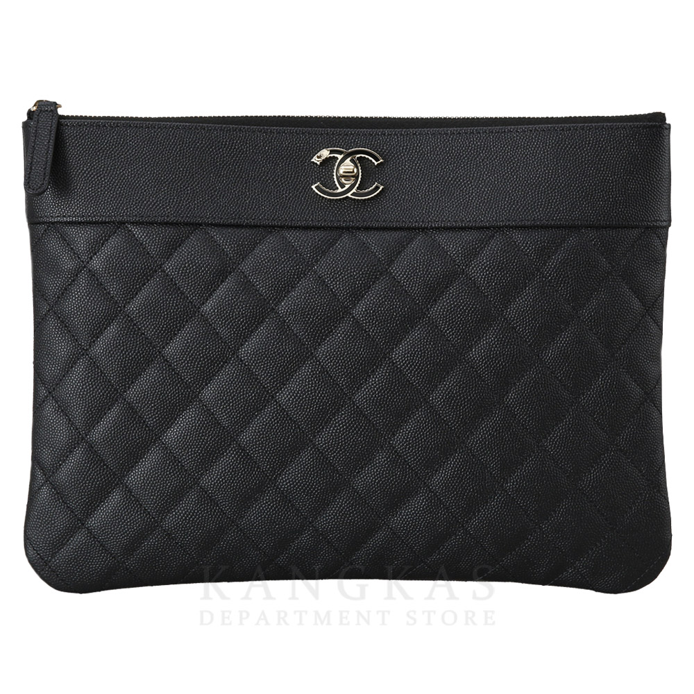 CHANEL(USED)샤넬 캐비어 마드모아젤 클러치 뉴미듐