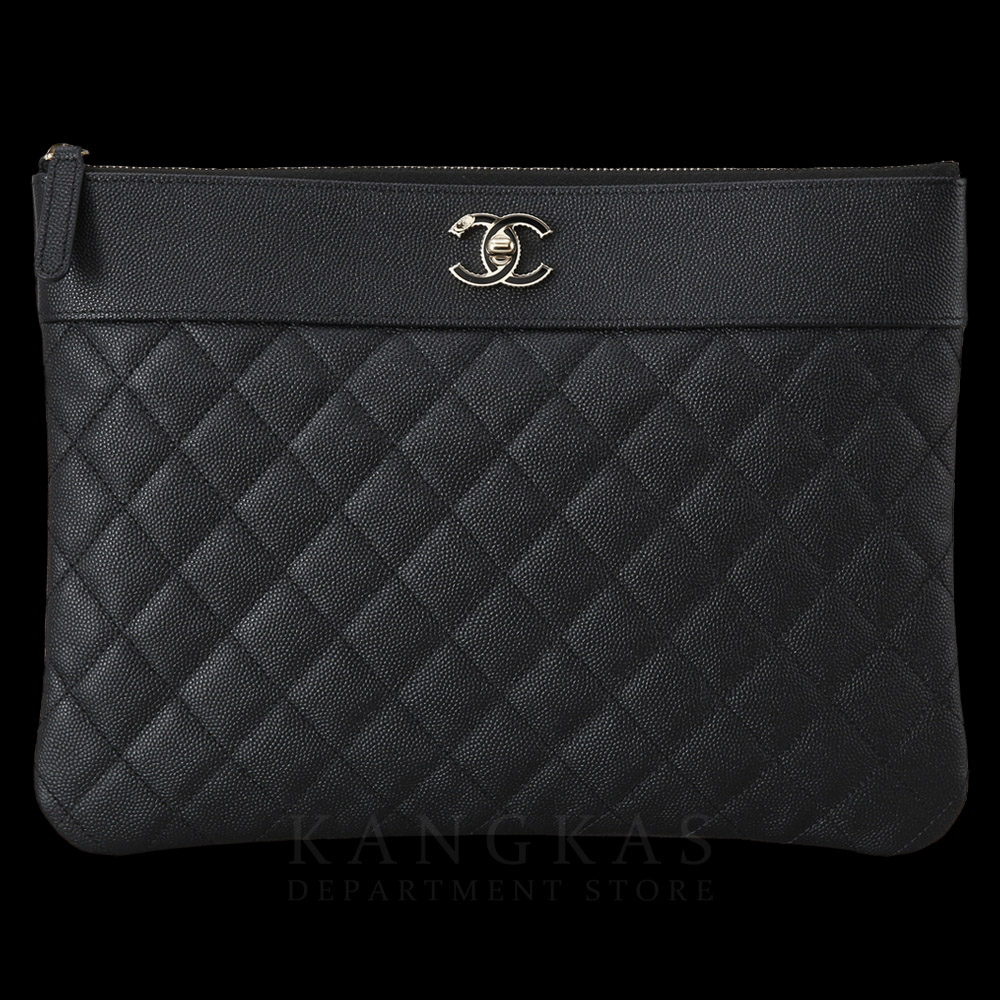 CHANEL(USED)샤넬 캐비어 마드모아젤 클러치 뉴미듐