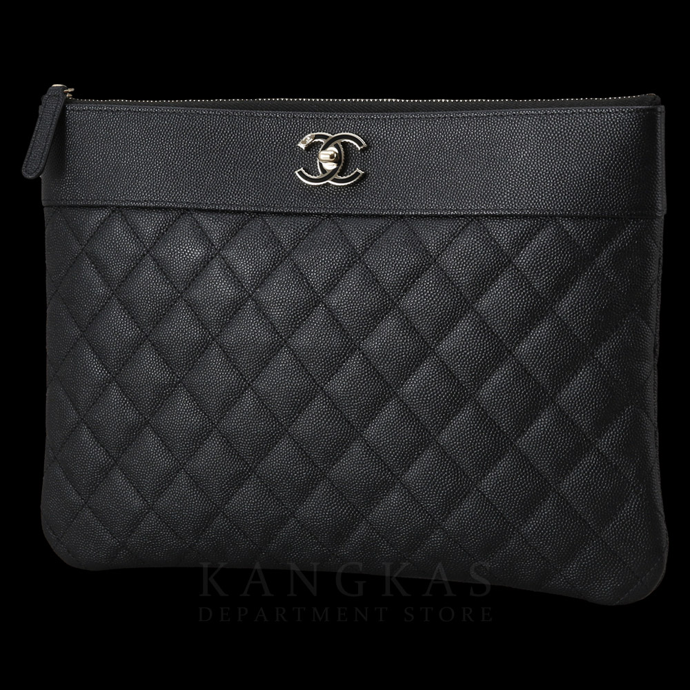 CHANEL(USED)샤넬 캐비어 마드모아젤 클러치 뉴미듐