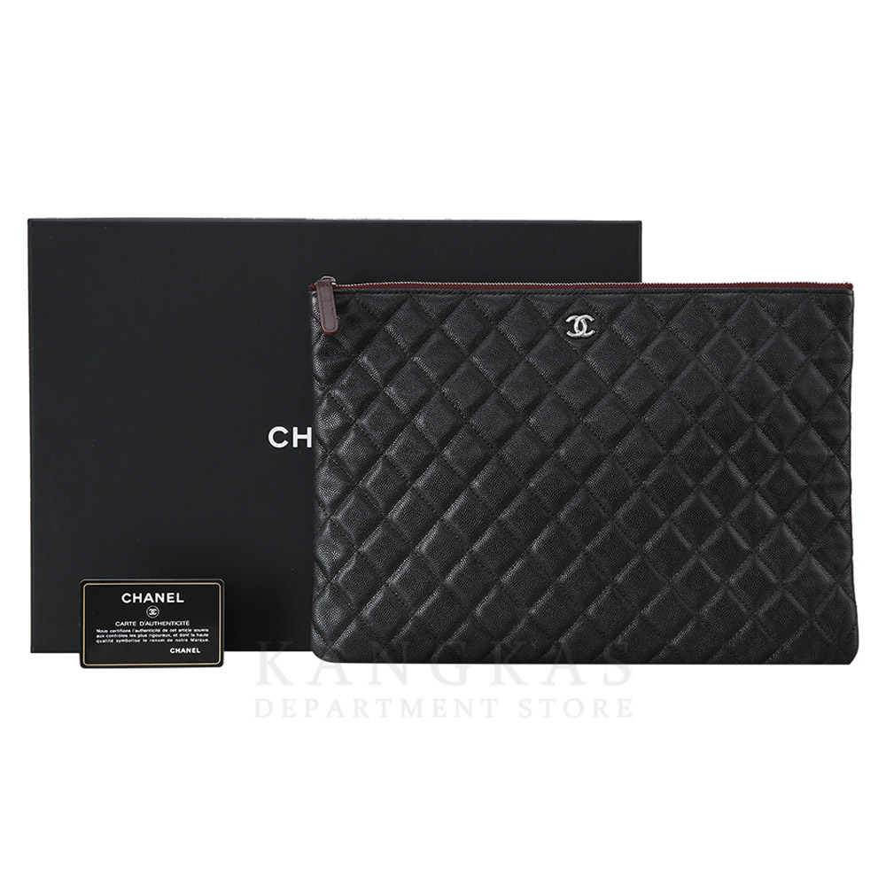 CHANEL(USED)샤넬 캐비어 클래식 클러치 라지