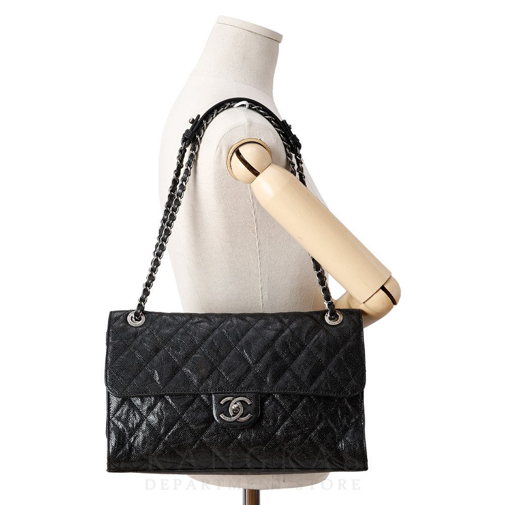 CHANEL(USED)샤넬 시즌 캐비어 체인 플랩백