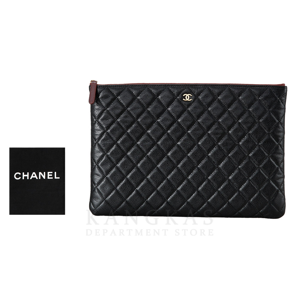 CHANEL(USED)샤넬 램스킨 클래식 클러치 라지