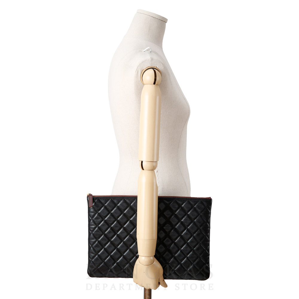 CHANEL(USED)샤넬 램스킨 클래식 클러치 라지